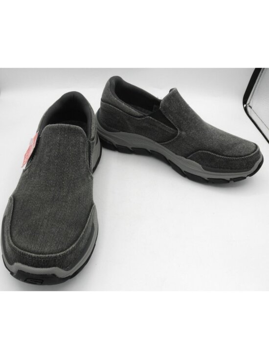 Skechers Men\'s Relaxed Fit Respected Fallston Charcoal Loafers Sz:8.5 #204387 main image 6